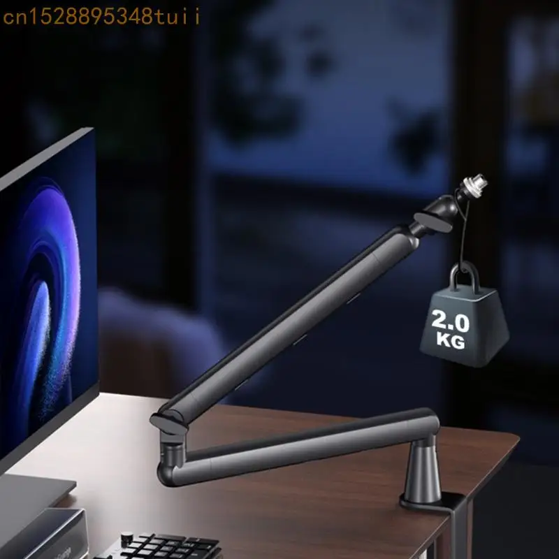 y4qf ميكروفونات قابلة للطي صدمة صدمة الازدهار مع المشبك للمطربين