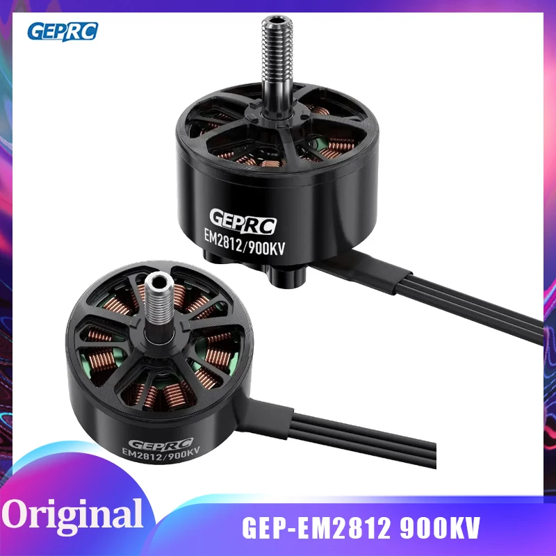 

GEPRC EM2812 2812 MOTOR 900KV 6S LiPo for FPV Freestyle 7-9inch Long Range Drones DIY Parts