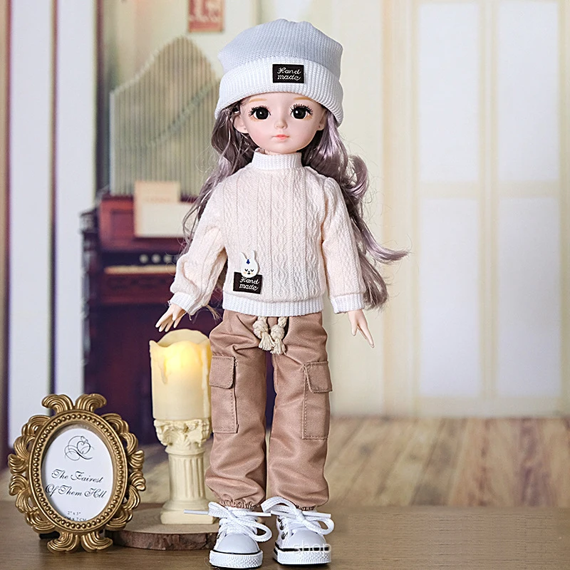 1/6 BJD 30CM Anime Doll Fashion Causal Suit Doll Replacement Clothes Skirt Accessories Kids Girls DIY Toys Gift Reborn Kawaii