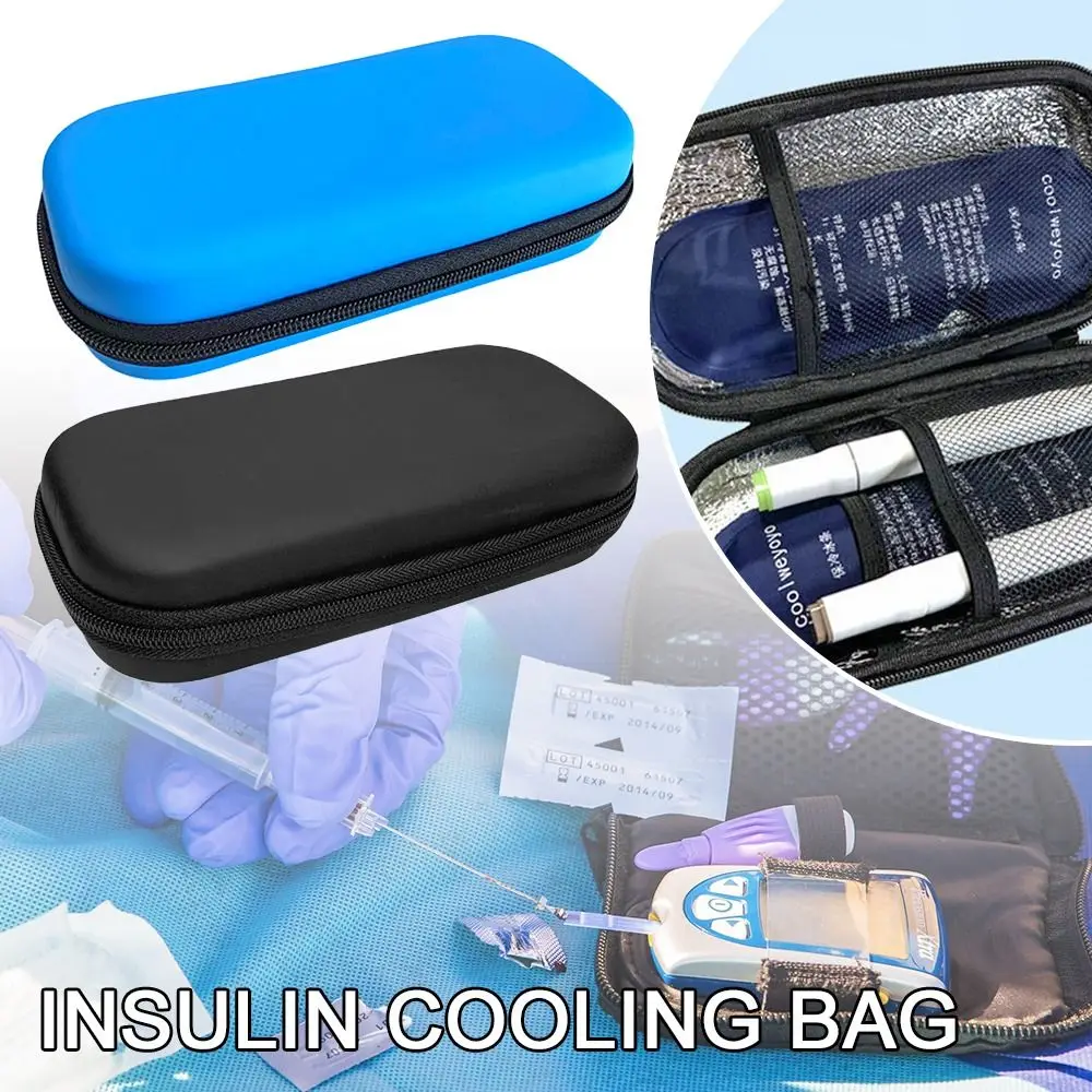 Portable Thermal Insulated without Gel Medicla Cooler Drug Freezer for Diabetes Pill Protector Insulin Cooling Bag