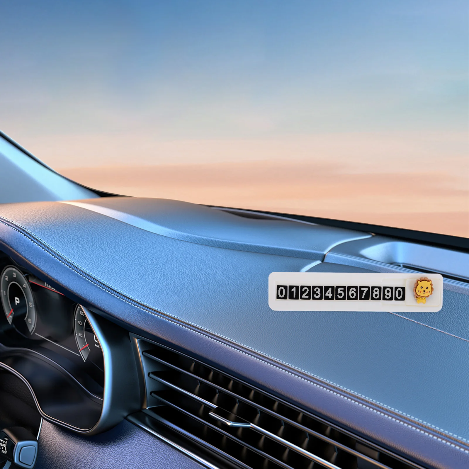 

Temporary Parking Card Plate Creative Cartoon Design Phone Numbers Holder Movable Parking Sign For Cars Trucks Suvs