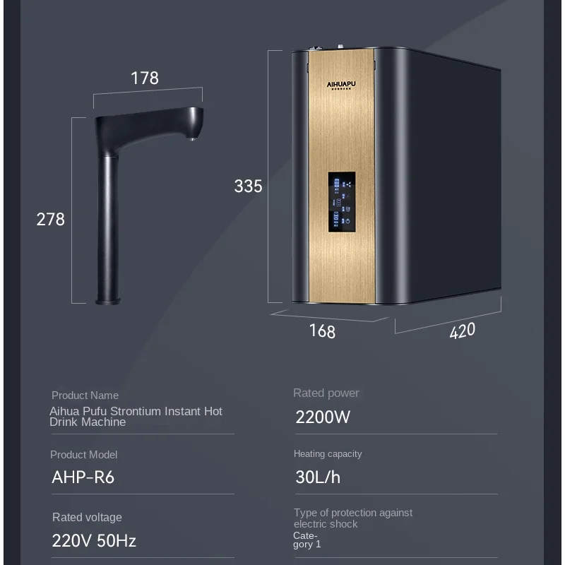 Depuratore d'acqua RO Distributore d'acqua calda e fredda 400gpd Lavello Depuratore d'acqua domestico OEM di fabbrica