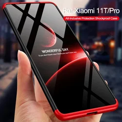 Shockproof Armor Plastic Case For Xiaomi Mi 11T Pro Full Protection 3 in 1 Hard Matte Phone Cover For Xiaomi 11T 10T Pro Case