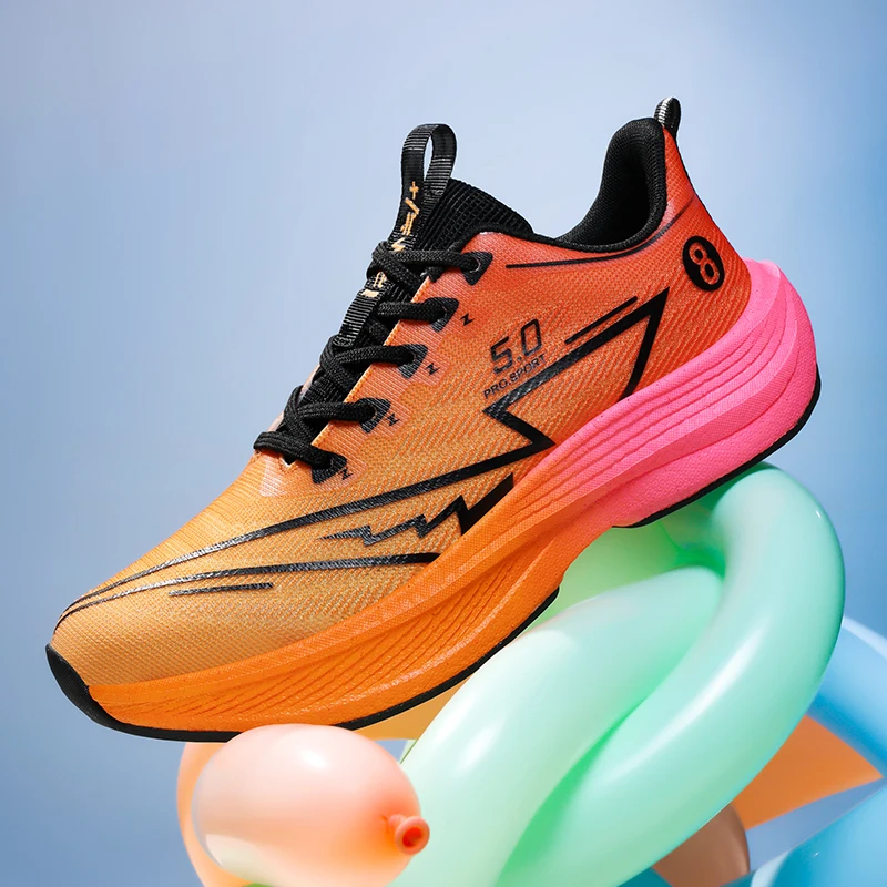 

Мужские кроссовки, новинка 2025, профессиональные марафонские легкие амортизирующие кроссовки, дышащие повседневные кроссовки на шнуровке, унисекс