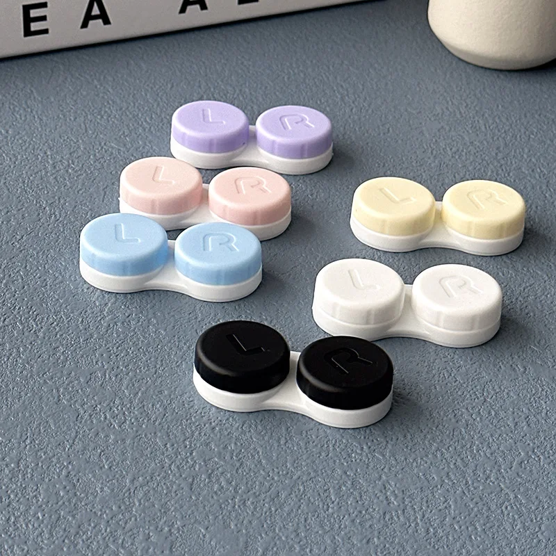 1Pcs Mini Portable Contact Lens Case Eyes Contacts Care Container Box Contact Lenses Storage Box Colored Contact Lens Box - Image 2