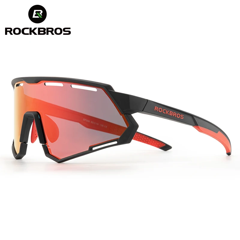 ROCKBROS Bicycle Glasses Polarized Photochromic Ultra-light Comfortable Bike Eyewear Non-slip TR90 Sunglasses Cycling Equipment