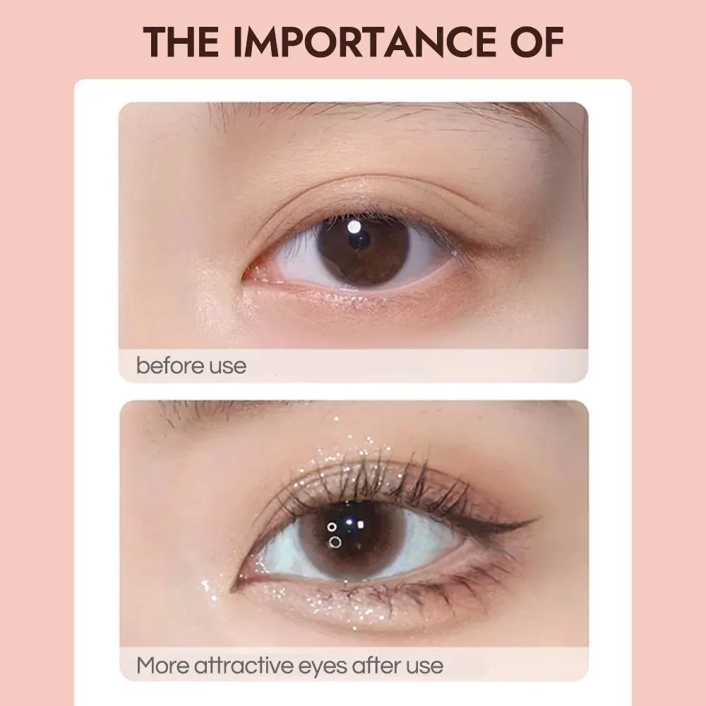 Matita per baco da seta a doppia estremità GECOMO con trucco per ombretto luccicante per Eyeliner da 0.01mm