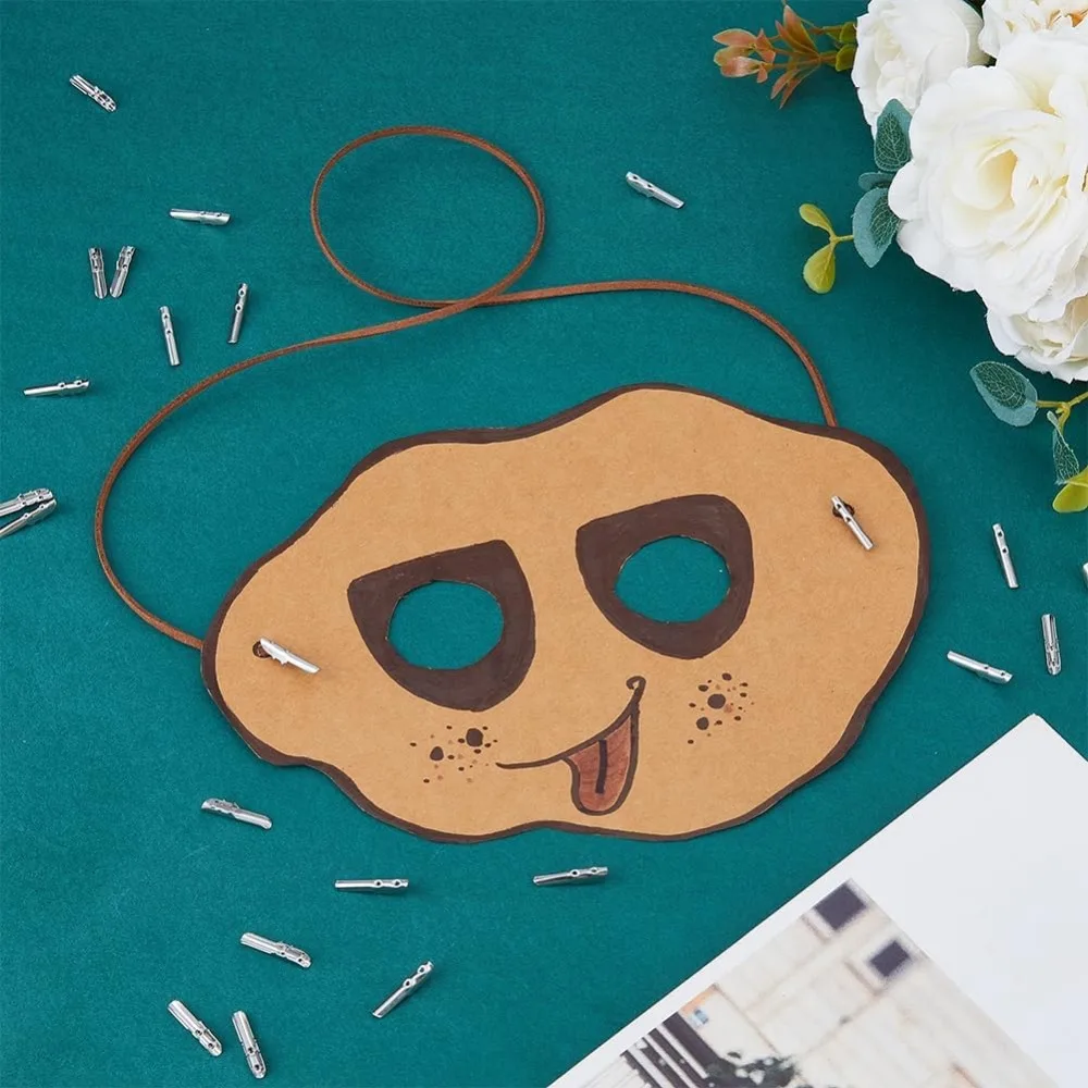 300 قطعة قفل الحبل الشائك المرن 4 مللي متر واسعة الحبل حلقة الفرقة المعدنية ينتهي DIY بها بنفسك المجلات حذاء الدانتيل استبدال عدة #4