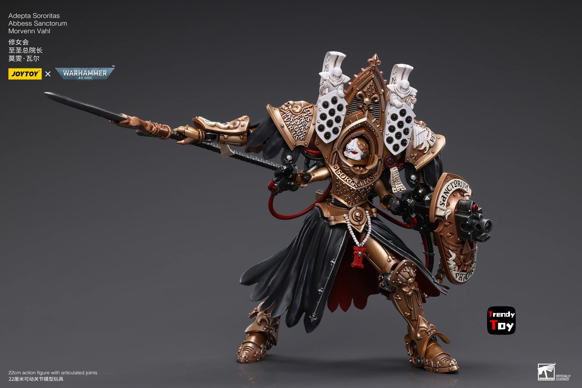 【JOYTOY】ألعاب شخصيات الحركة Warri 40K Adepta Sororitas Abbess Sanctorum Morvenn Vahl 1/18