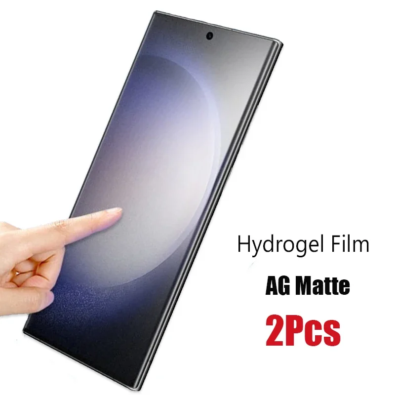 

2PCS AG Matte Frosted TPU Soft Hydrogel Gel Film For Samsung Galaxy S25 S22 S23 S24 S21 Note 20 Ultra Screen Protector+Tools