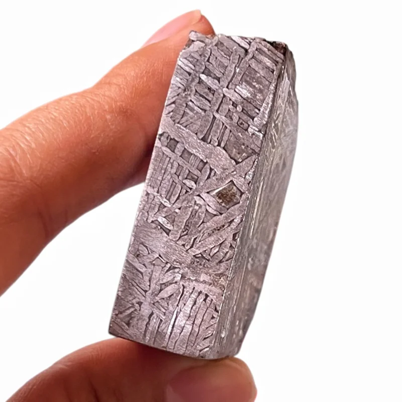 Muonionalusta Iron Meteorite Polished Rectangular Block Widmanstatten Pattern Genuine Meteorite Specimen Space Rock Gift TA829