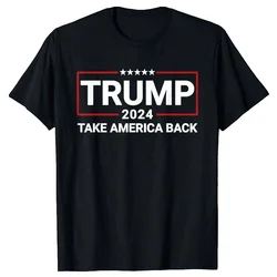 Trump 2024 Take America Back T Shirt Summer Tour Fans T-shirt Women Oversized Tee Shirt Fashion Streetwear Pop Tops Short Sleeve