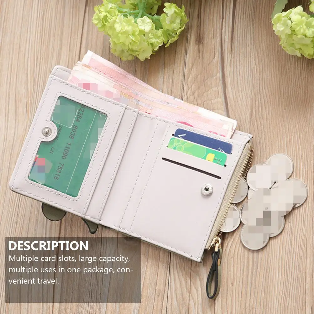 Critter Print Wallet Women Large Capacity Change Pouch Pu Handheld Cartoon Money Bag Coin Purse Card package Wallet With Zipper