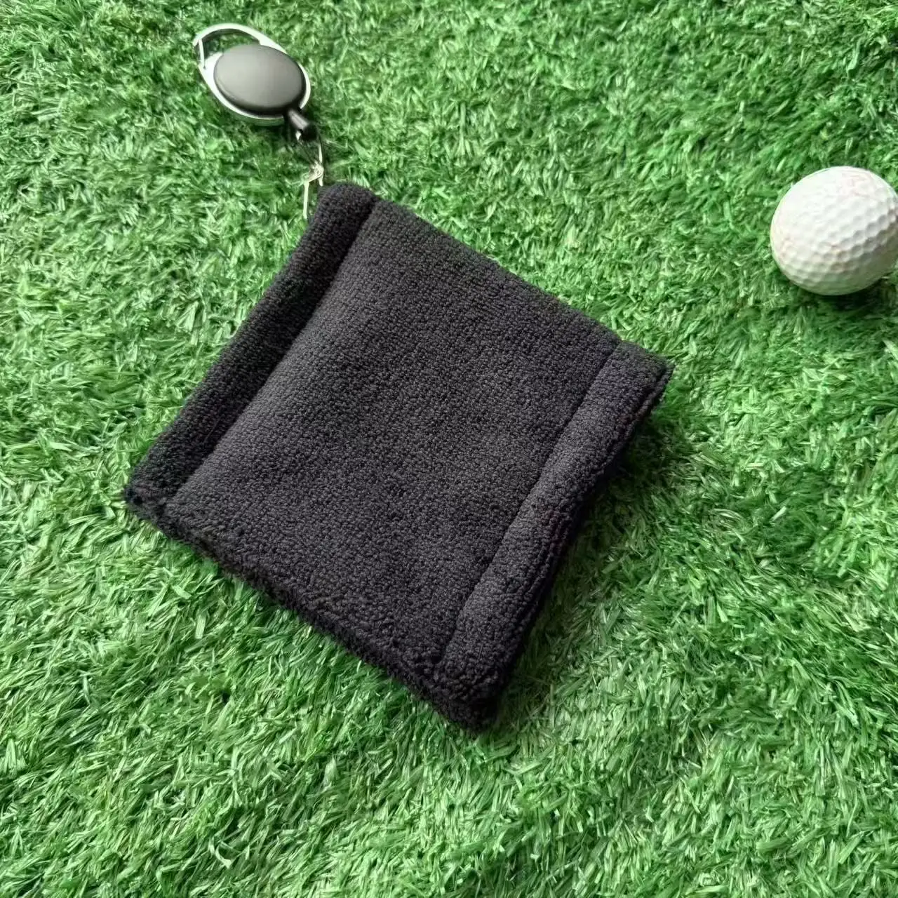 25 منشفة كرة جولف جديدة مطرزة بطباعة وحش مع خطاف قابل للسحب - أداة تنظيف المناشف والنادي #5