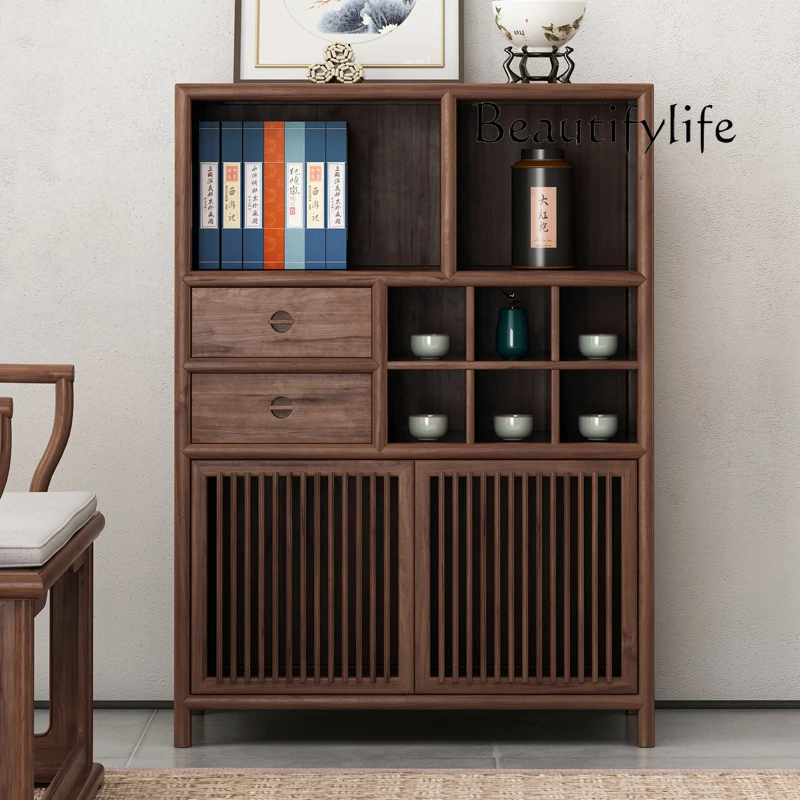

Nordic Style Solid Wood Storage Rack Home Zen Simple Storage Cabinet