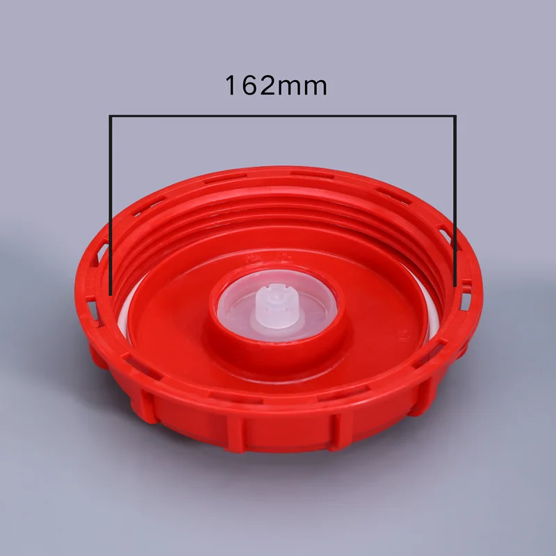 1PC Ibc Ton Barrel Cover Cap Vented Lid 1000L Plastic Cover Tote Tank Lid Good Sealing Red Breath Cover With Vent Hole