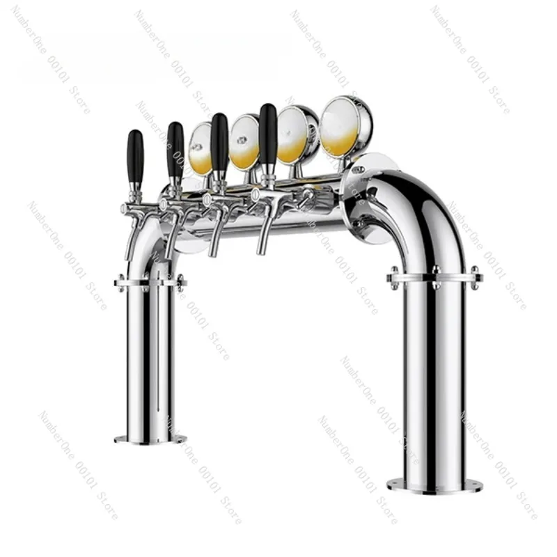 Beer Distribution Equipment Bar Restaurant High-End Wine Column 4-Hole Small Door Type Wine Tower