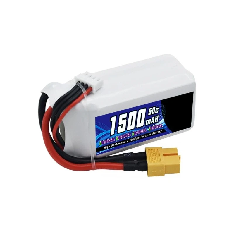 

Drone Battery 1500mAh 3S 11.1V 50C Rechargeable Battery for FPV High-Rate Polymer Lithium Battery for Drone Models