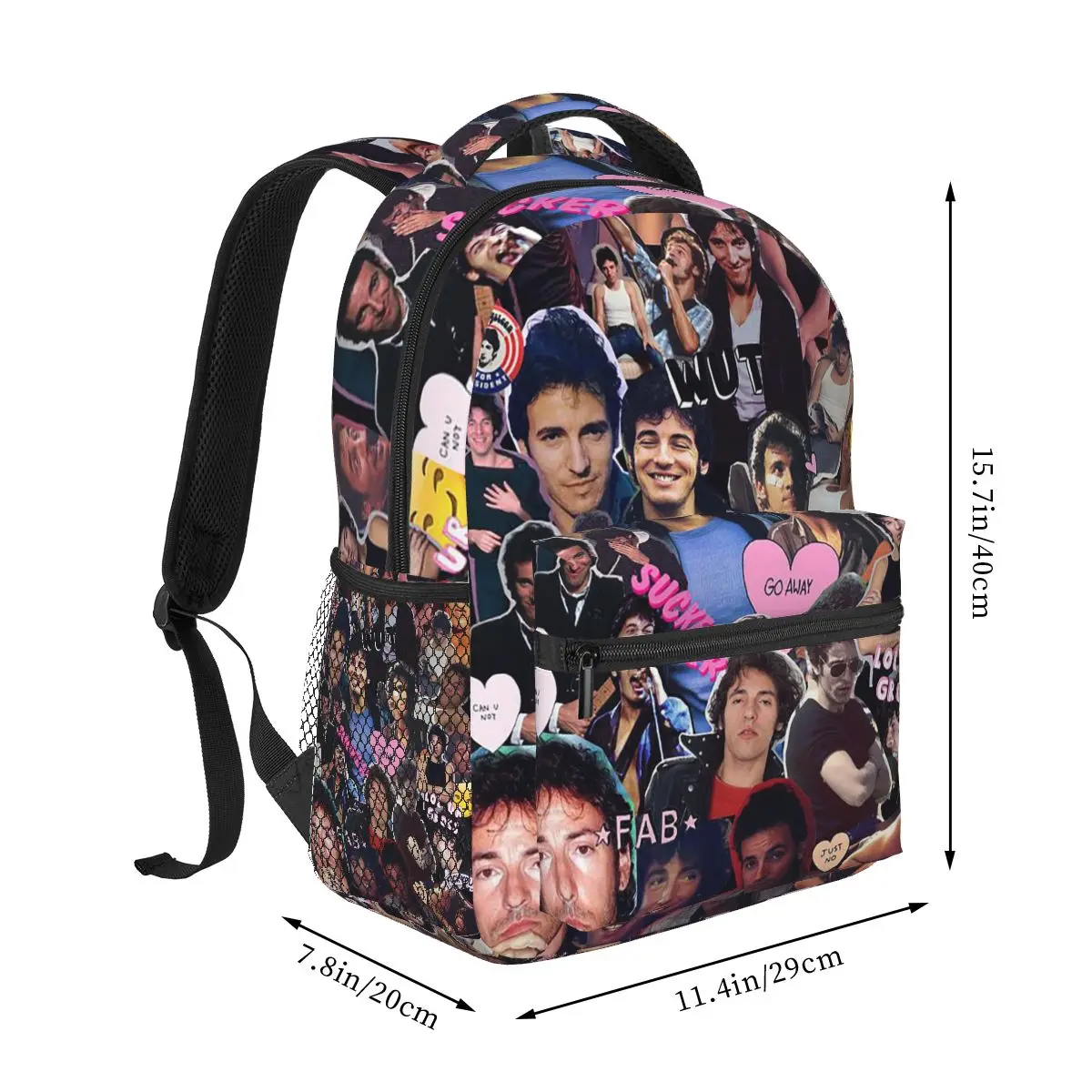 Bruce Springsteen And The E Street Band Tour Student Backpack School Bag Daypack for Boys Girls Fashion Bookbag Shoulder Bags