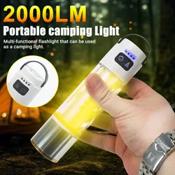 Multifunction LED Flashlight XPE Super Bright Torch Lamp with Hook Outdoor Waterproof Camping Lantern USB Rechargeable