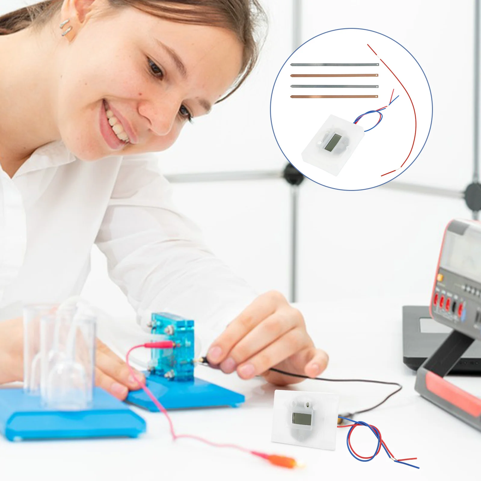 Fruitset Kinderen Experiment Elektrisch circuit Maken Aardappelklok Elektriciteit Wetenschap Batterijen