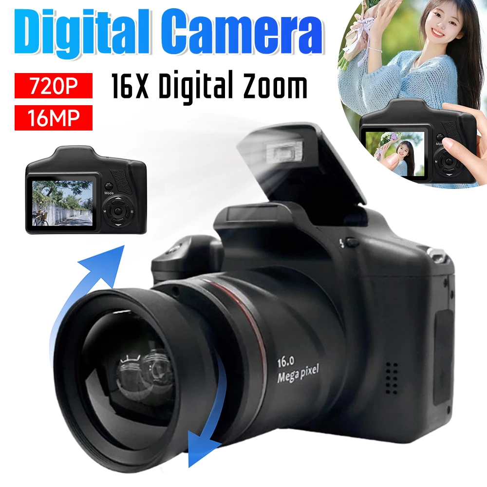 NEW Digital Camera Mini Portable Small Video Camera 16X Digital Zoom Outdoor Digital Video Camera Photography Video Recorder