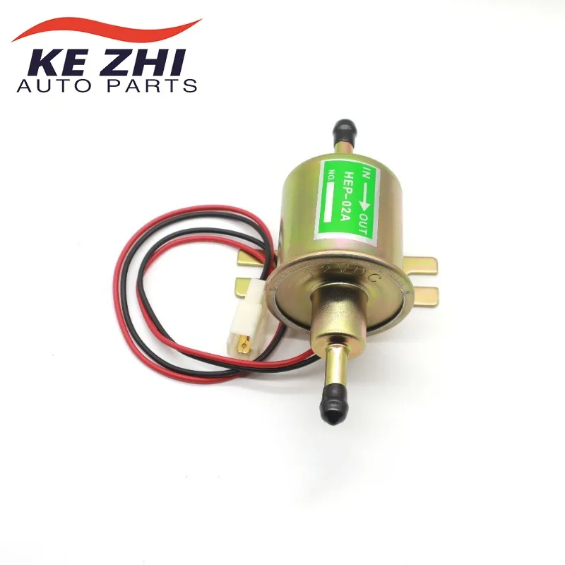 HEP-02A Universal 12V Electric Inline Fuel Pump For Lawn Mowers Small Engine Gas Diesel