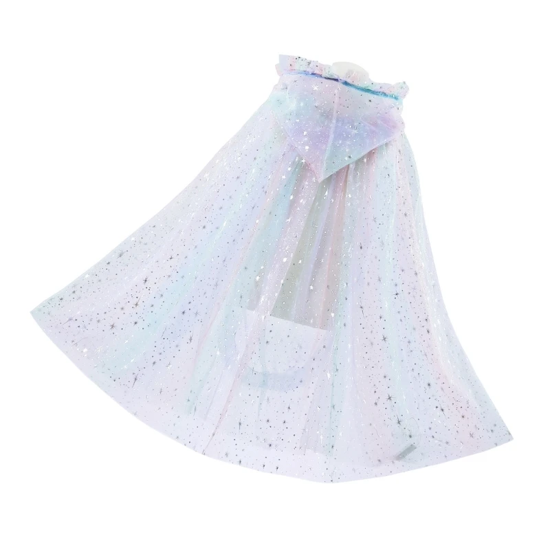 Cape met capuchon en LED-licht Halloween-mantel Oplichtende Cape Prinses Cosplay Cape Feestartikelen voor kinderen, kleine