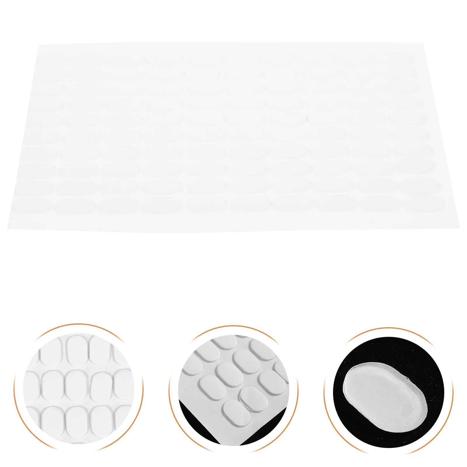 500 Pcs Adhesive Gel Dots Clear Tack for Museum Manual Wall Hanging Double Sided Tape White Out