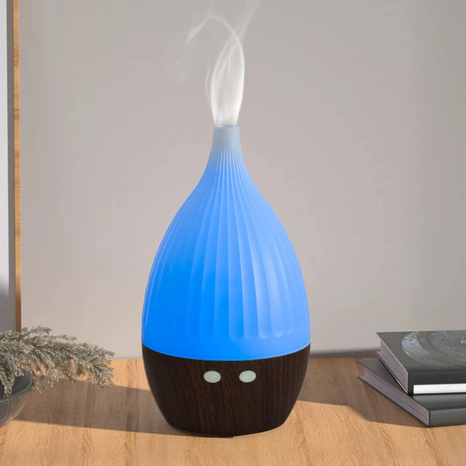 Usb Etherische Olie Aromatherapie Diffuser Luchtbevochtiger Spray Mistmachine Met 7 Rustgevende Kleuren Nachtlampje, Verfrissende Geur P