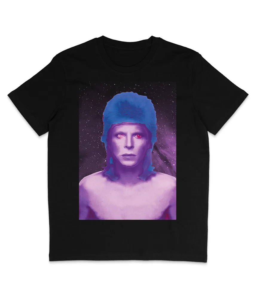 - Cosmic- Organic T-Shirt - Ziggy- Glam Rock - Aladdin Sane  Tees Cotton Luxury brand vintage oversized