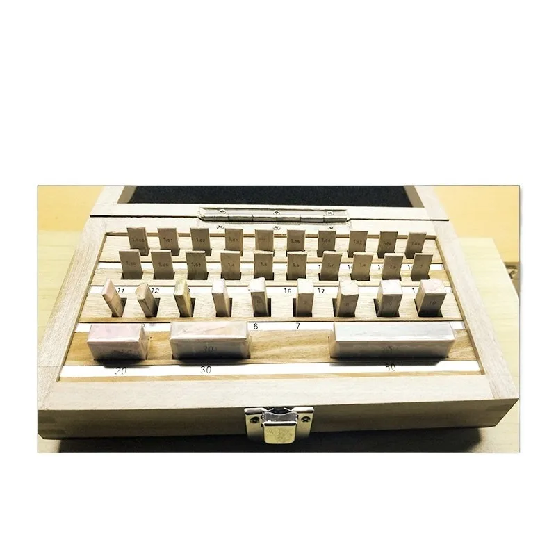 For Measuring Block, Block Gauge Level 0 Level 1 32 Groups of Large Eight Blocks, A Set of Micrometer Calipers