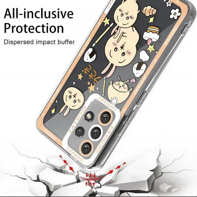 Japan Comics Cute Chiikawas Case for Samsung Galaxy A35 A55A53 A54 A73 A34 A33 A25 A24 A13 A14 A15 5G Transparent Soft - náhled 5