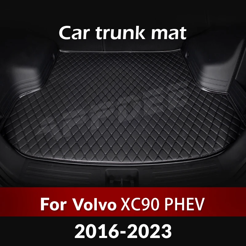 Car Trunk Mat For Volvo XC90 New Energy 7-Seat 2016-2023 17 18 19 20 21 22 Custom Car Accessories Auto Interior Decoration