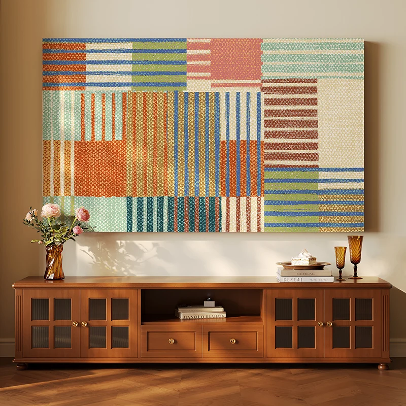

Bohemian Retro TV Covers for 19-65 inch LED Monitor - Vintage American Style Home Decor, Premium Fabric television Monitor Cover