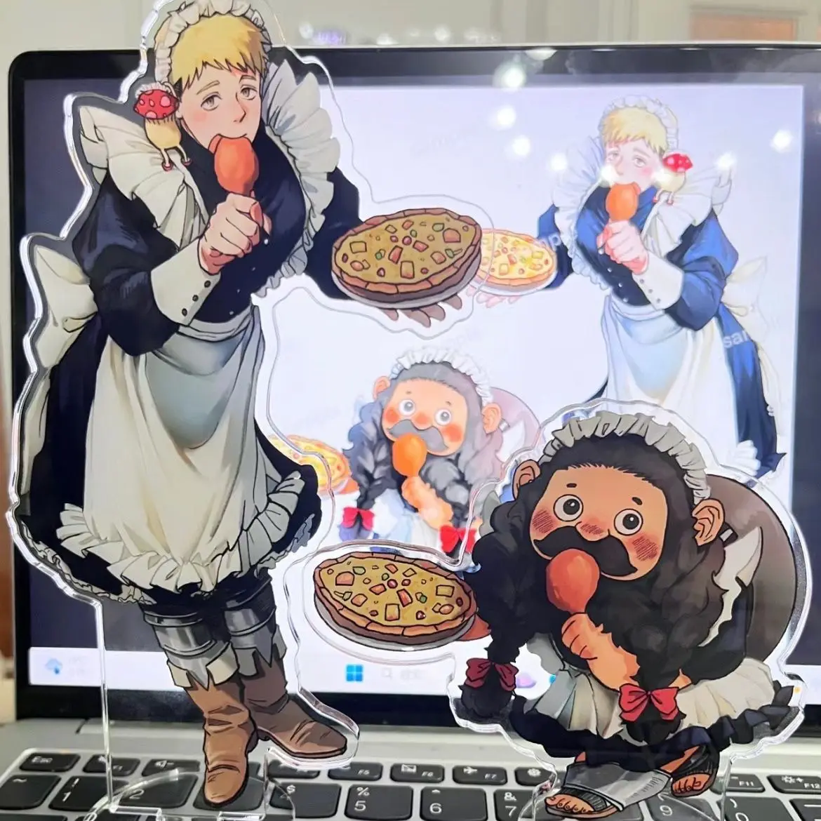 Anime Delicious in Dungeon Figure Rare Series Acrylic Stand Chilchuck Statue Marcille Figur Laios Doll Desk Ornaments Toys Gift