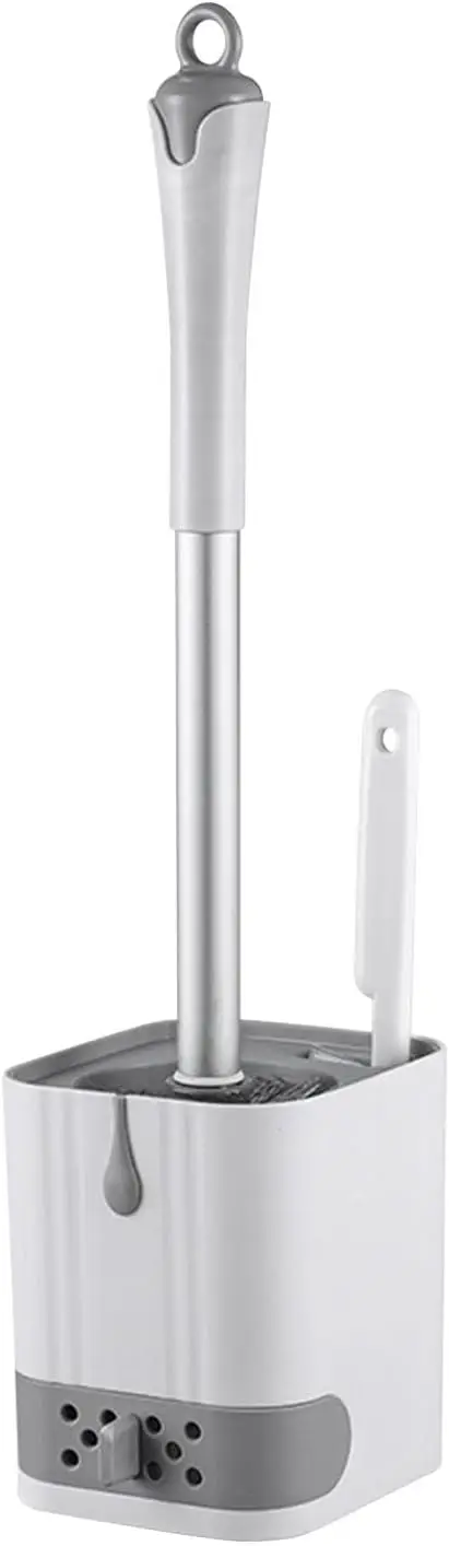 

Щетка и держатель для унитаза, Щетки для чистки щелей, Настенные, Прочная щетина, Ванная комната, Автофургон, Белый Серый