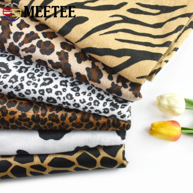 

45/90/135/180*145cm 0.4mm Thick Jacquard Tiger Leopard Fabrics for Garment Plush Fabric Sofa Decoration Coth DIY Sewing Material