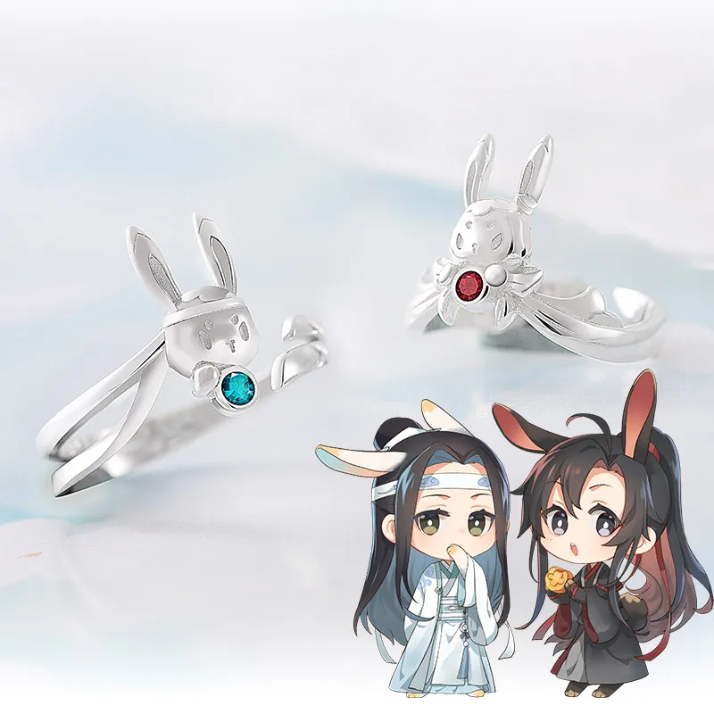 Grandmaster of Demonic Cultivation Rabbit Earring 925 sterling silver The Untamed Wei Wuxian Lan Wangji Mo Dao Zu Shi MDZS Gift