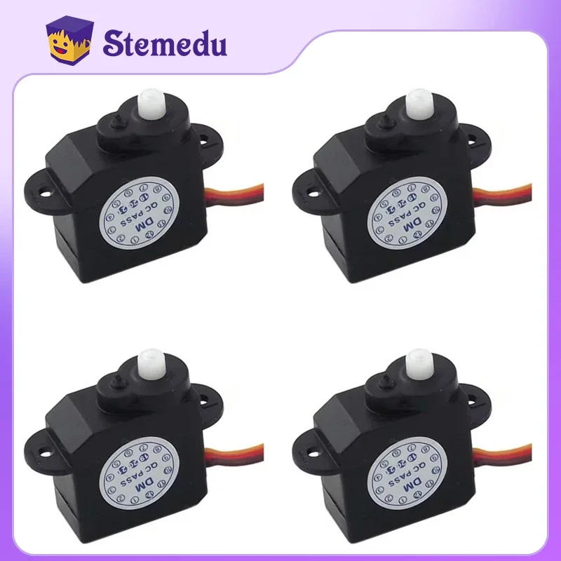 4/2/1 PCS Nowy 2.1g Mini Micro Servo Obrót o 180 stopni DM-S0020 2g Plastikowy Mini Serwomotor 4.8V-6V do RC Hobby Parts DIY Toys
