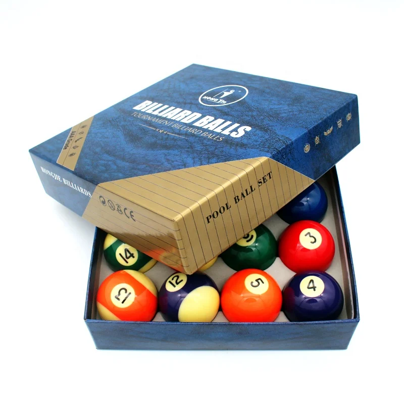 Factory Direct Sale 3A Grade Billiard Ball 52.5mm/2-1/16'' Pool Table Ball 16pcs Set American Balls