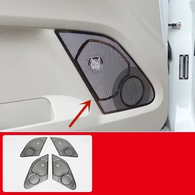 

For Mitsubishi PAJERO V97 v93 2007-2020 stainless steel Car door audio decoration cover Anti-scratch protection car accessories