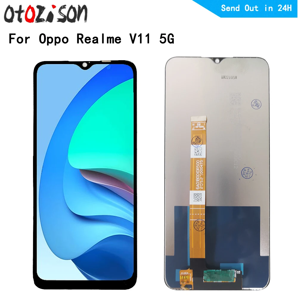 

IPS-экран 6,5 дюйма для Oppo Realme V11 5G, ЖК-дисплей, экран, сенсорная панель, дигитайзер с рамкой в сборе для Realme V11