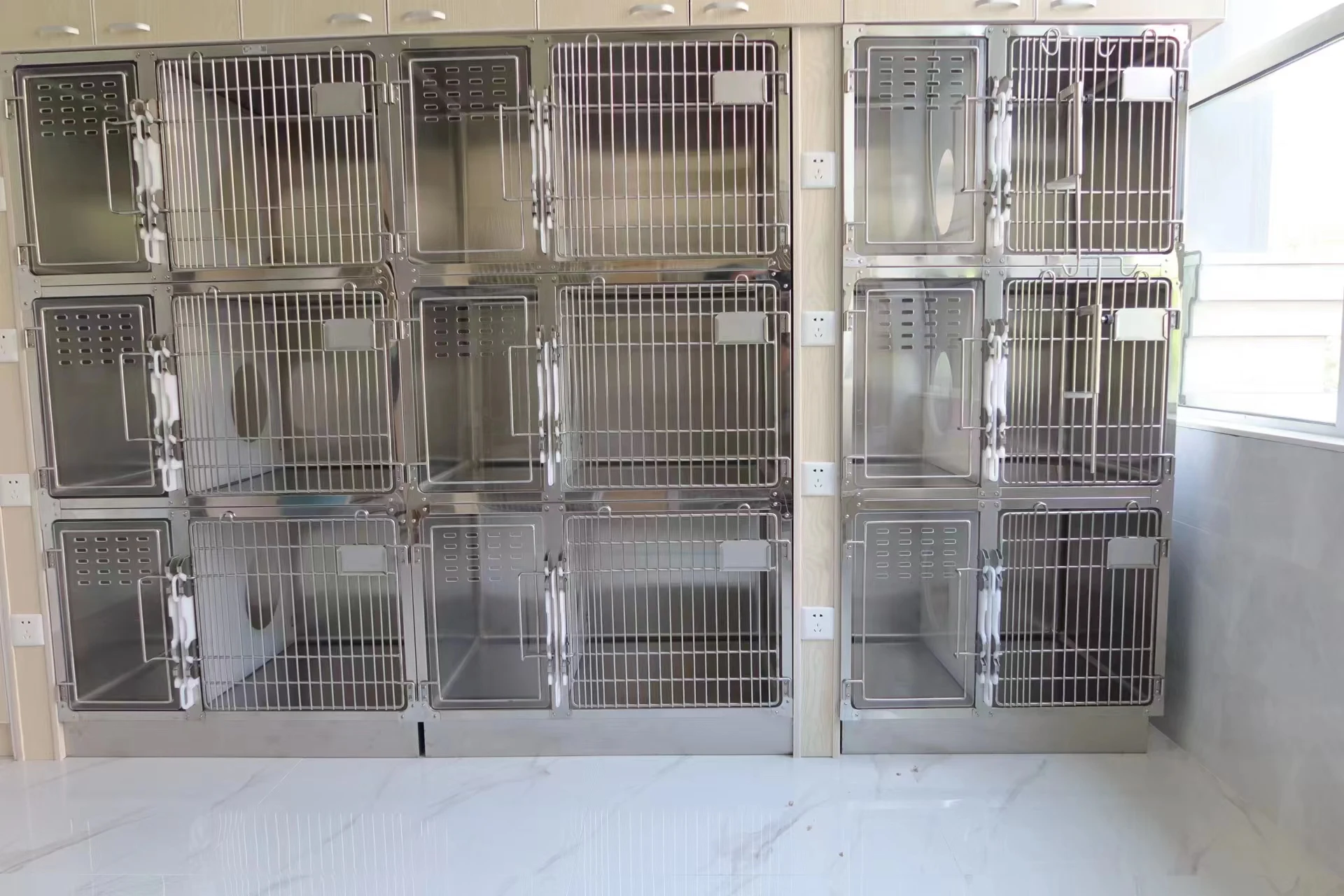 Hospital Medical Equipment Intensive Care Unit Stainless Steel Veterinary Cage Veterinary Oxygen Cage Dog Cat Veterinary Clinic