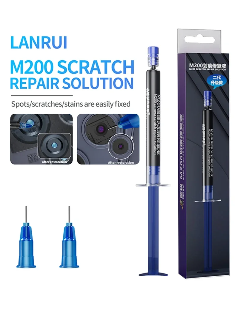 LANRUI M200 Black 3ML Scratch Repair Liquid For Mobile Phone Repair Camera Spots Scratches Stains Corruption Repair Tool