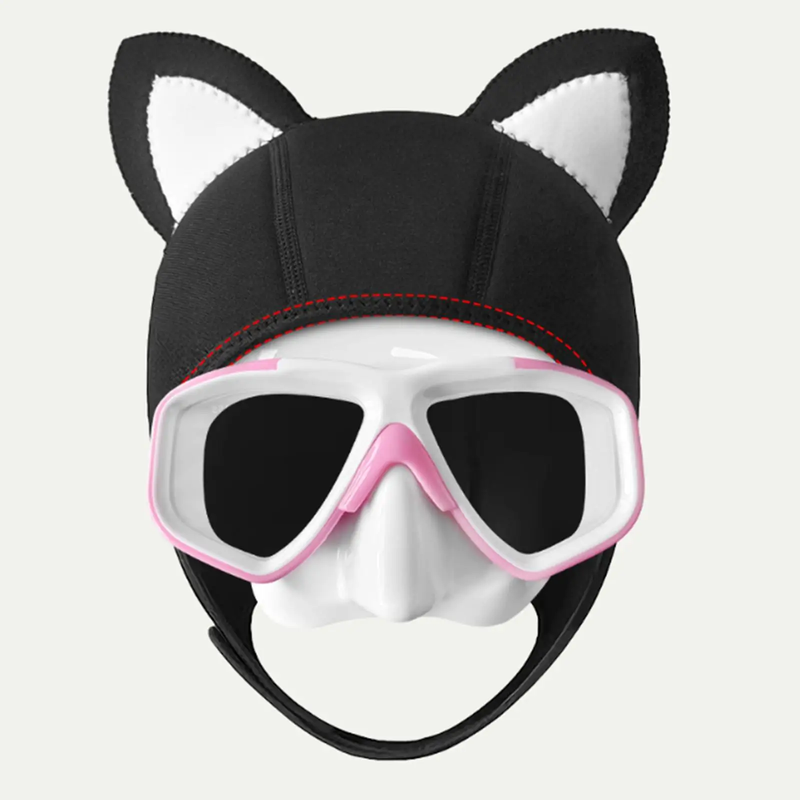 

Wetsuit Hood 3mm Neoprene Cat Ear Design Scuba Diving Cap Chin Strap for Snorkeling Sailing Surfing