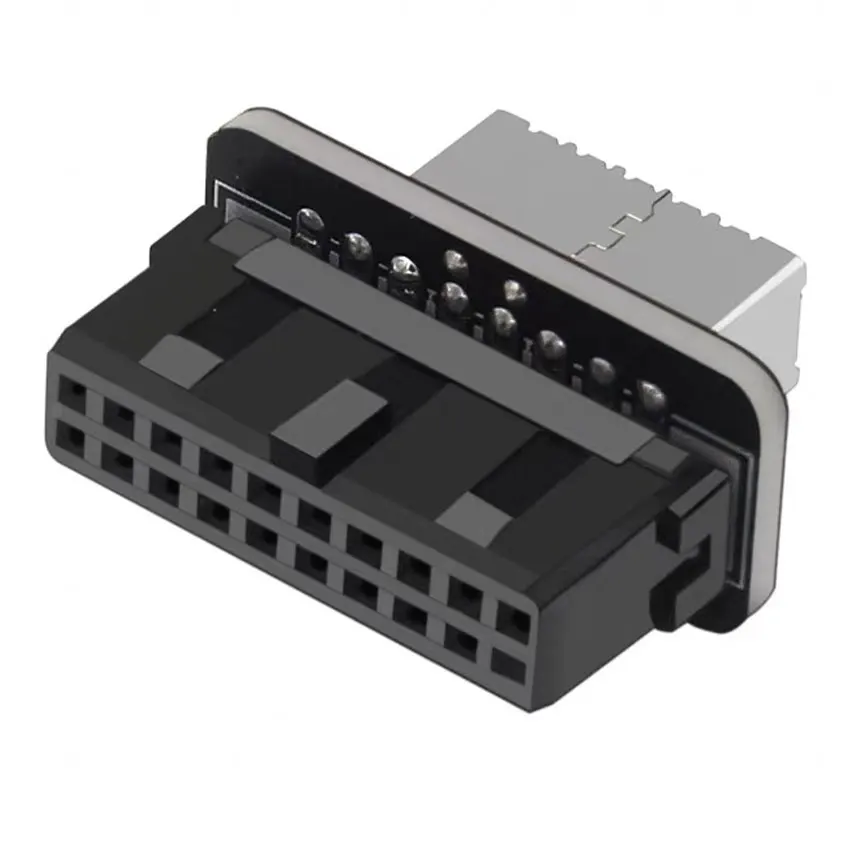 1PCS USB 3.0 20Pin/19P Internal Header to Type E Adapter Connector USB 3.1 20 Pin Converter for Type C Front Panel Motherboard