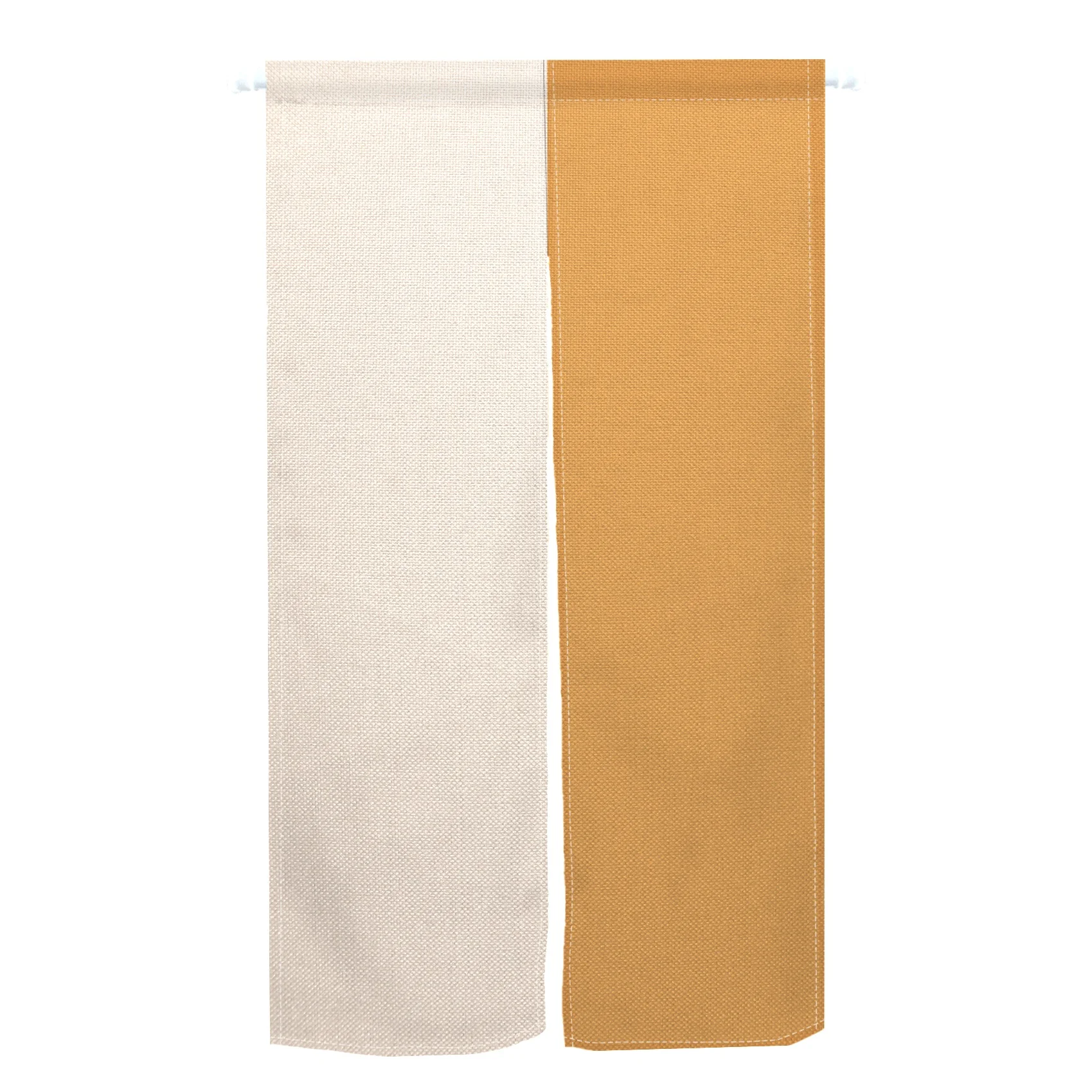 Japanese Door Curtain Linen Lines Texture Printing Partition Kitchen Restaurant Doorway Decor Living Room Bedroom Half Curtain