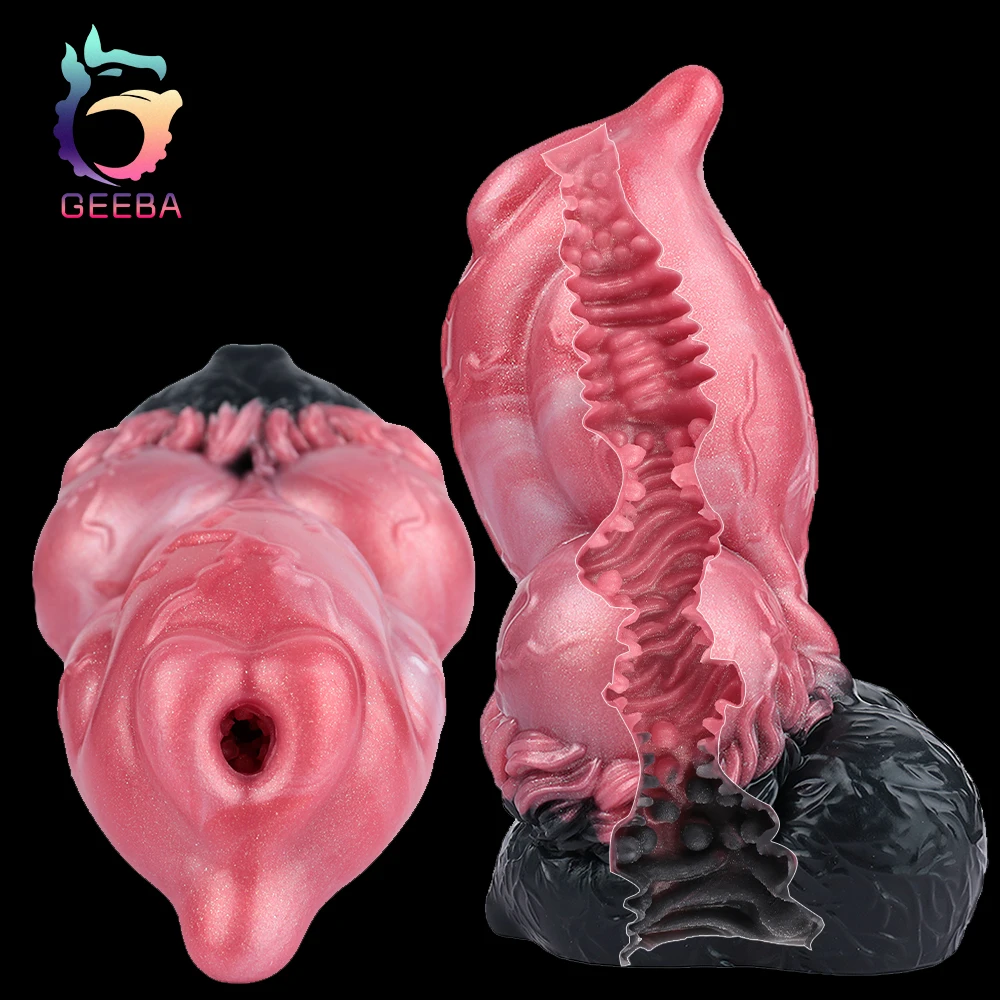 GEEBA الخيال ذكر الاستمناء الوحش القضيب كم الجنس لعب للرجال الاستمناء الذكور الضارب الحيوان جيب كس القضيب Onahole #1