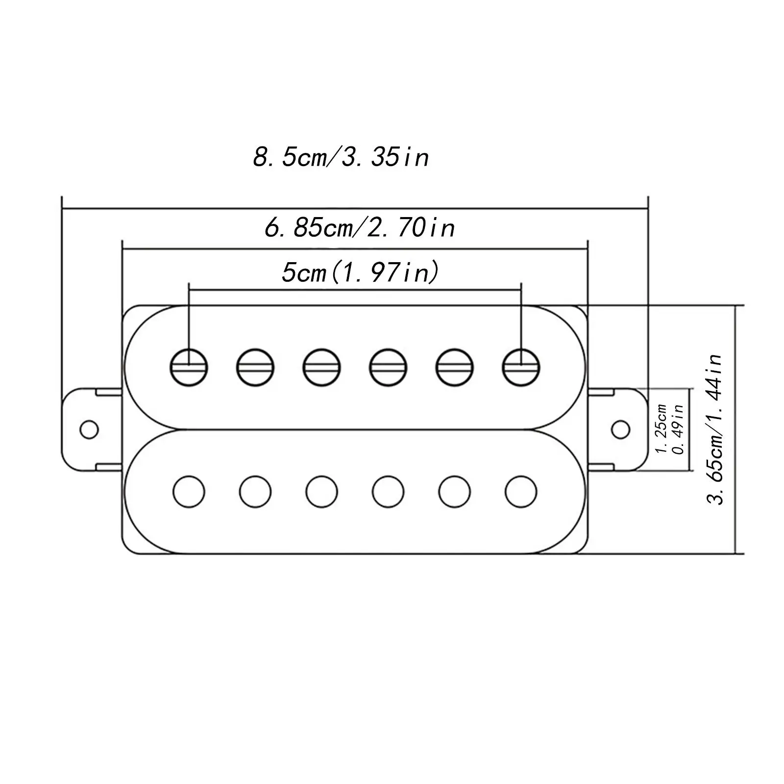 DIY Electric Guitar Pickup Kits for 6 String Electric Guitar Sturdy Easy Installation Replacement Guitar Parts Humbucker Pickup